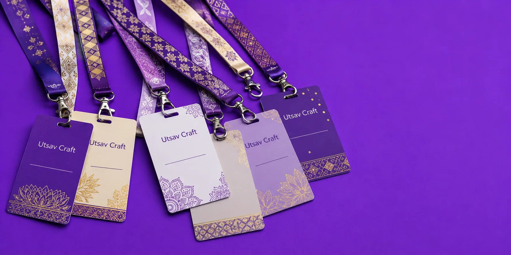 Event badges and printed lanyards for fests and conferences