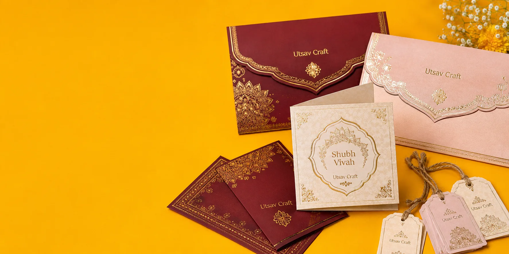 Shagun envelopes and wedding stationery, personalised