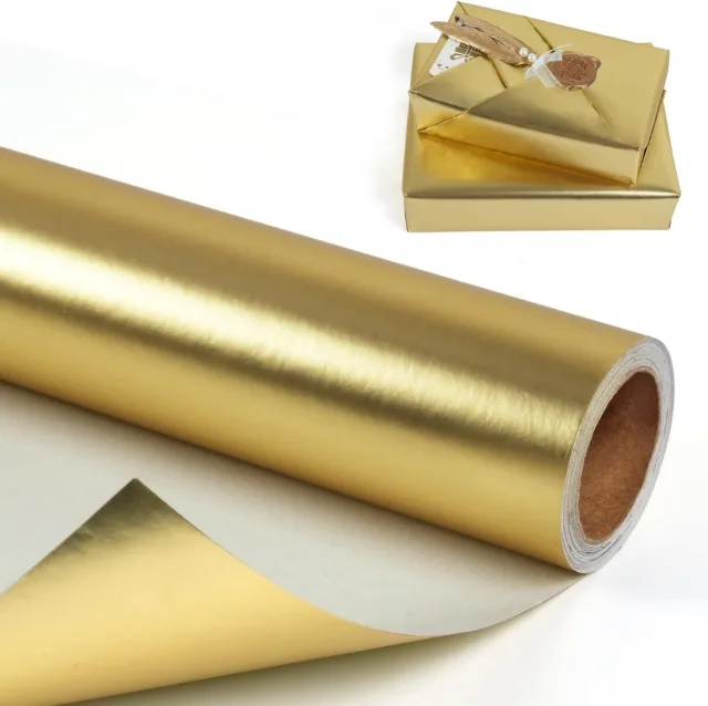 Golden Gift Wrapping Roll